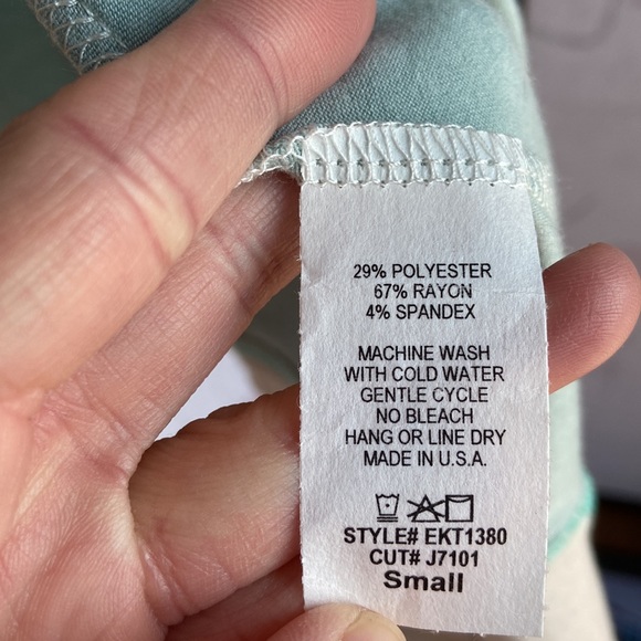 Pastel coloured swingy tunic top in size S - Picture 3 of 5